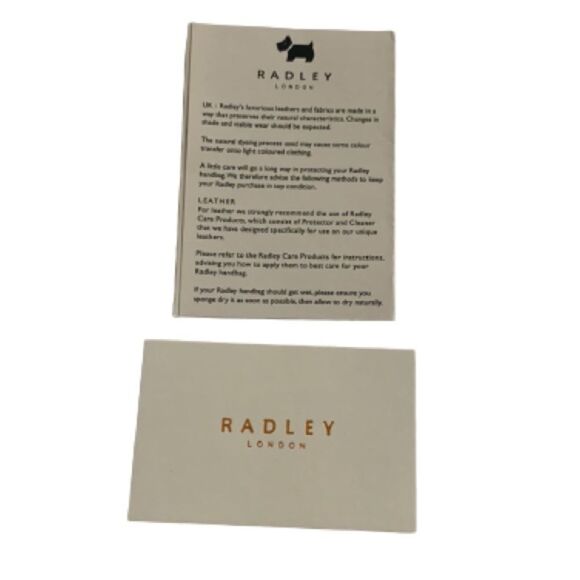 Radley London Lexington Small Flapover Snake Print Chain Leather Crossbody NWT - Picture 8 of 14